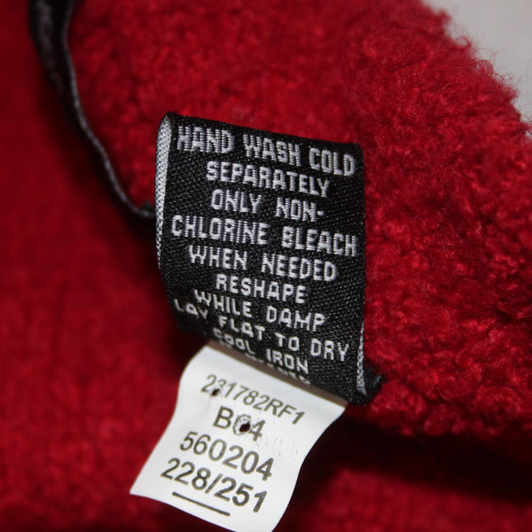 Moda International Cardigan Sweater NEW Sz L Red Acrylic Wool Nylon Cardigan