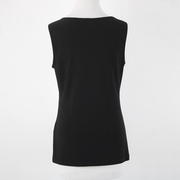 Frank Lyman NEW $312 Sz 8 Black Mesh Rhinestone 2 Pc Polyester Elastane Top
