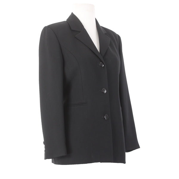 Petite Sophisticate Collectible Blazer Jacket  Sz 2p Black Acetate Polyester