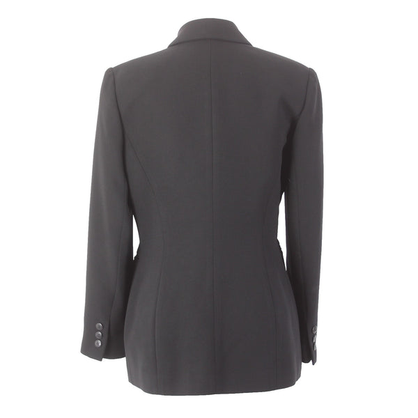Petite Sophisticate Collectible Blazer Jacket  Sz 2p Black Acetate Polyester