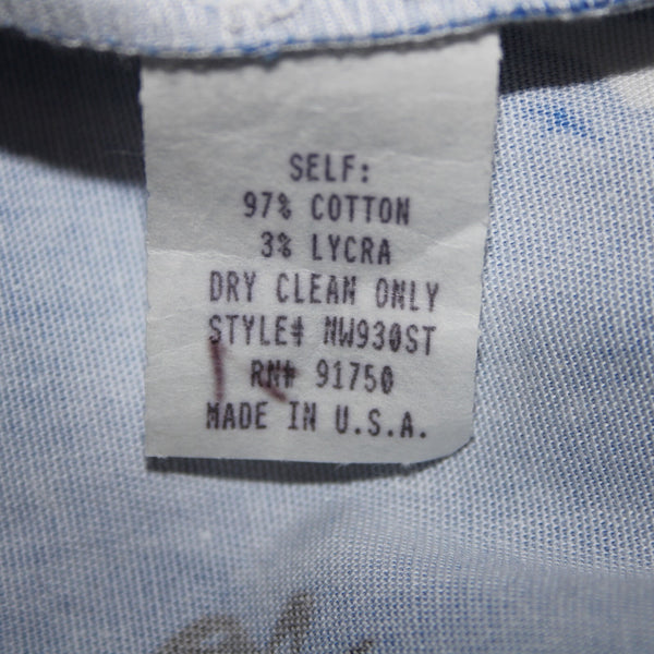 Sutton Studio NEW $79 Sz 18w x 25.5 Blue White Elastic Sides Cotton Lycra Pant