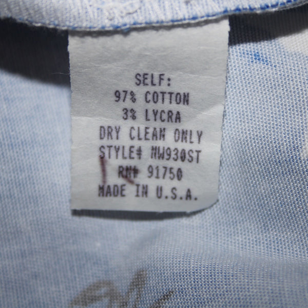 Sutton Studio NEW $79 Sz 18w x 25.5 Blue White Elastic Sides Cotton Lycra Pant