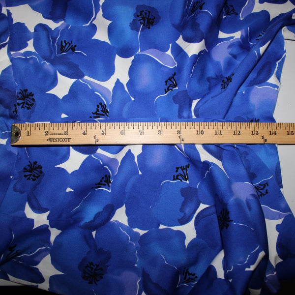 Sutton Studio NEW $79 Sz 18w x 25.5 Blue White Elastic Sides Cotton Lycra Pant