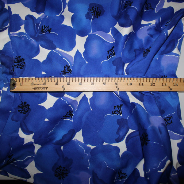 Sutton Studio NEW $79 Sz 18w x 25.5 Blue White Elastic Sides Cotton Lycra Pant
