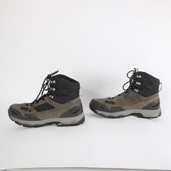 Vasque Vibram  Sz 12 M Brown Black Lace Up Fabric Upper Inner Hiking Boots