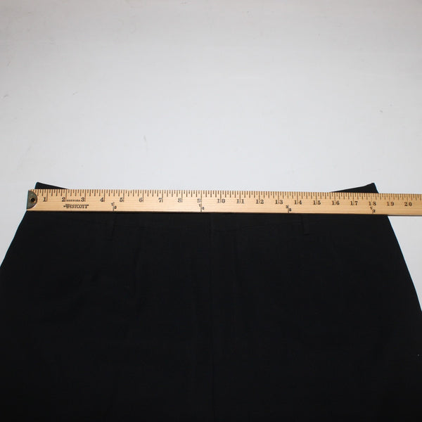 Linda Allard Ellen Tracy Sz 18 x 31 Pant NEW 202 Black Pleated Straight Leg Pant