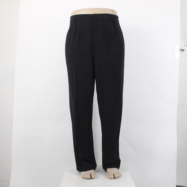 Linda Allard Ellen Tracy Sz 18 x 31 Pant NEW 202 Black Pleated Straight Leg Pant