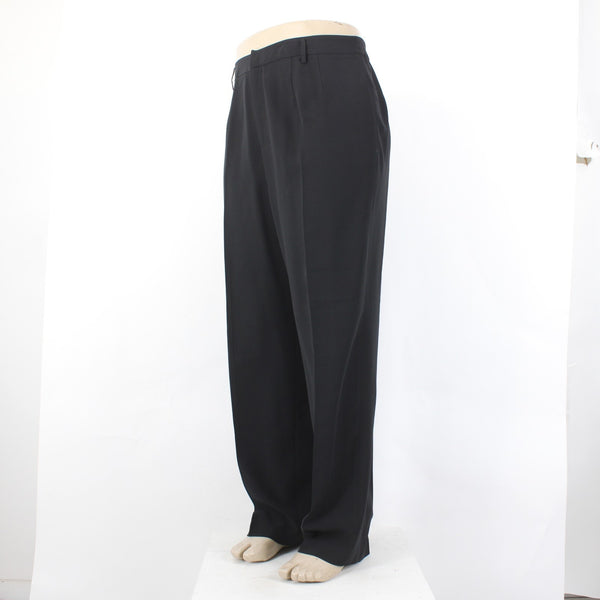 Linda Allard Ellen Tracy Sz 18 x 31 Pant NEW 202 Black Pleated Straight Leg Pant
