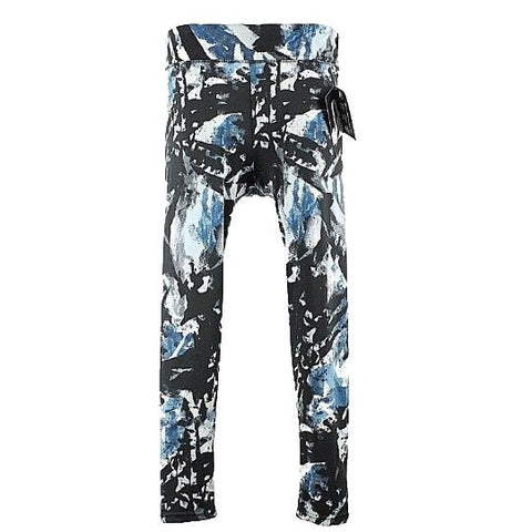 S2 Sportswear NEW XL x 28 Black Blue Gray Multi Poly Spandex  Activewear Pant