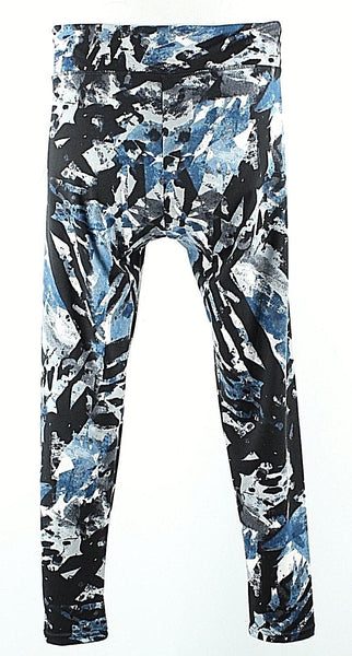 S2 Sportswear NEW XL x 28 Black Blue Gray Multi Poly Spandex  Activewear Pant
