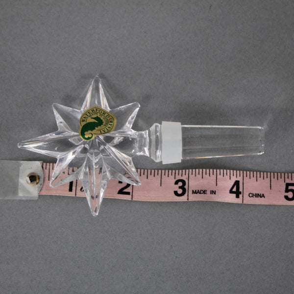 Waterford Wine Stopper Crystal Set of 2 Wine Stopper