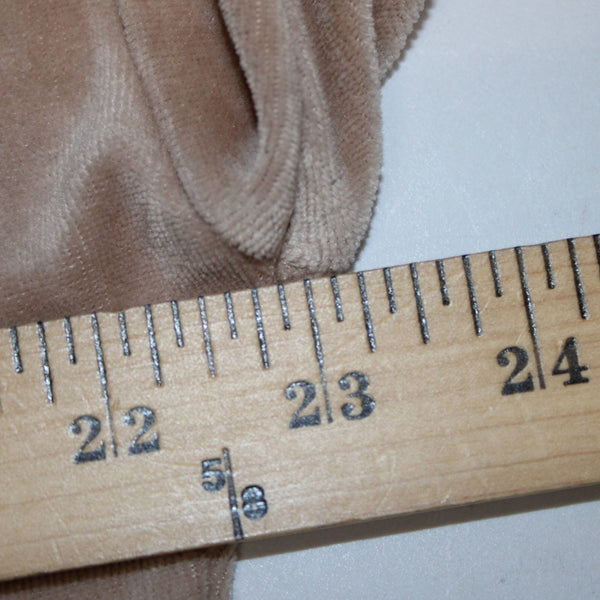 J Jill Sweater Sz M Tan Velour Long Sleeve Round Neck Cotton Modal Sweater