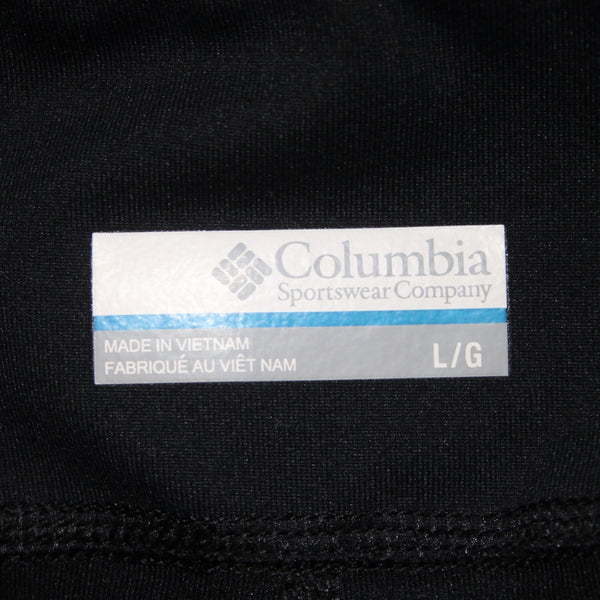 Columbia AW Skort Skirt Sz L Black Elastic Waist Pull On Poly Elastane AW Skort