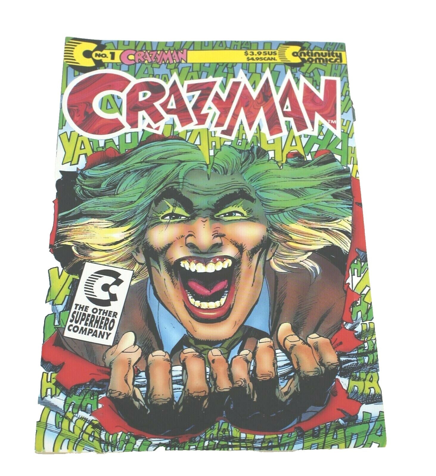 Continuity Comics 1992 Crazyman No. 1 Comic Book