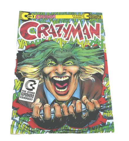 Continuity Comics 1992 Crazyman No. 1 Comic Book