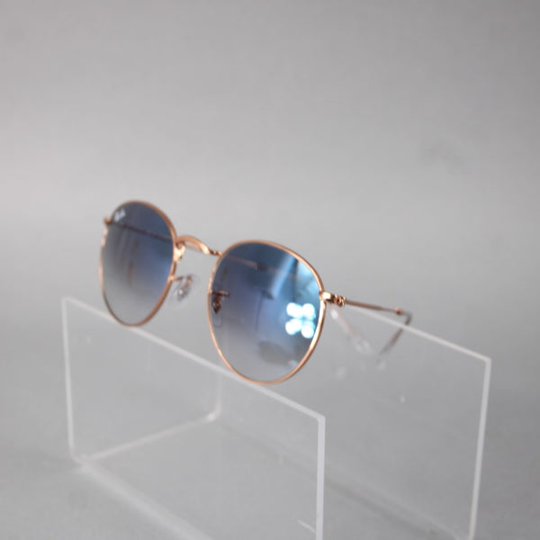 Ray Ban Sunglasses Round Metal RB 3447 9202/3F 50 21 145 2N Goldtone W/ Case