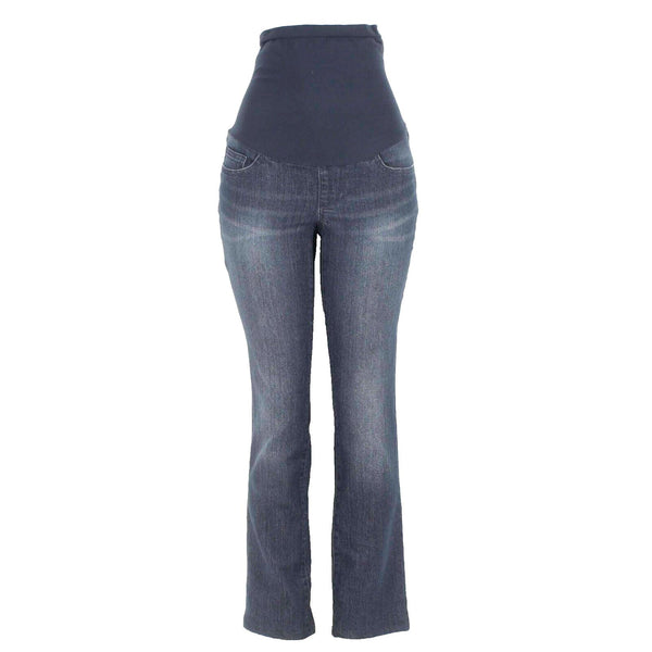 Two Hearts Maternity Sz S x 29.5 Blue Denim Stretch Slim Leg Cotton Blend Jean