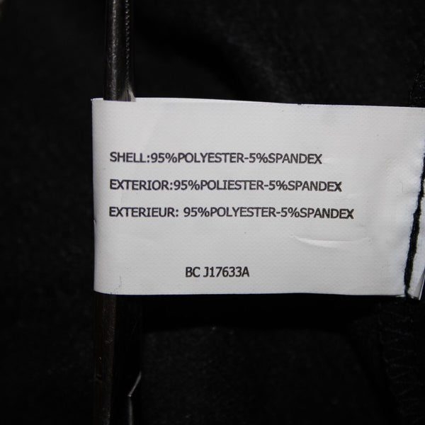 Lena Gabrielle Sz 10 Black Rhinestone Faux Pockets Polyestr Spandex AS IS Jacket