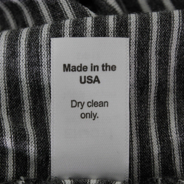 Michael Stars Sz S Gray White Stripes Drawstring Waist Scoop Rayon Knit Dress