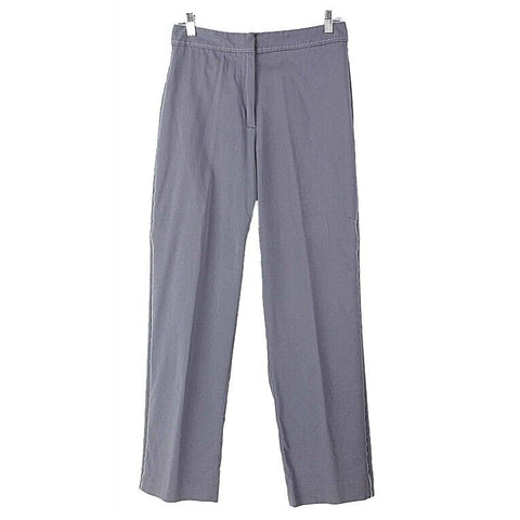 IZOD 6 x 29.5" Gray Lavender Cotton Nylon Spandex Side Stripe Trouser Pant