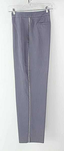 IZOD 6 x 29.5" Gray Lavender Cotton Nylon Spandex Side Stripe Trouser Pant
