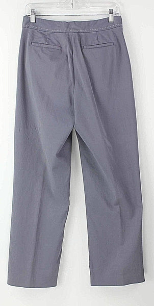 IZOD 6 x 29.5" Gray Lavender Cotton Nylon Spandex Side Stripe Trouser Pant
