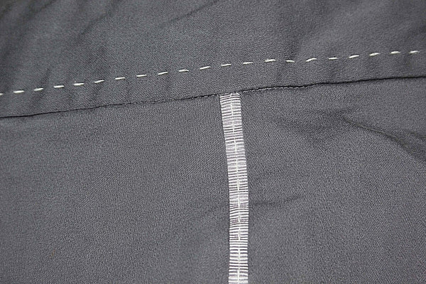 IZOD 6 x 29.5" Gray Lavender Cotton Nylon Spandex Side Stripe Trouser Pant