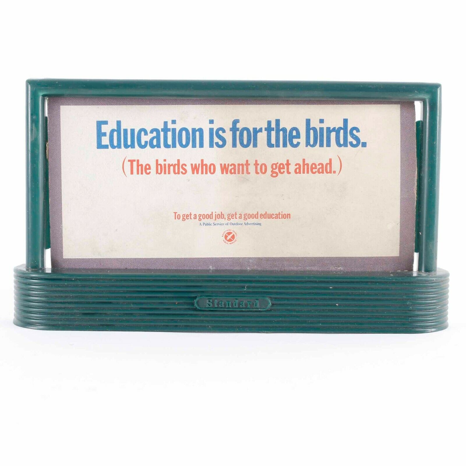Lionel Corporation 6" X 3.25 Green Education  #310 Bill Board