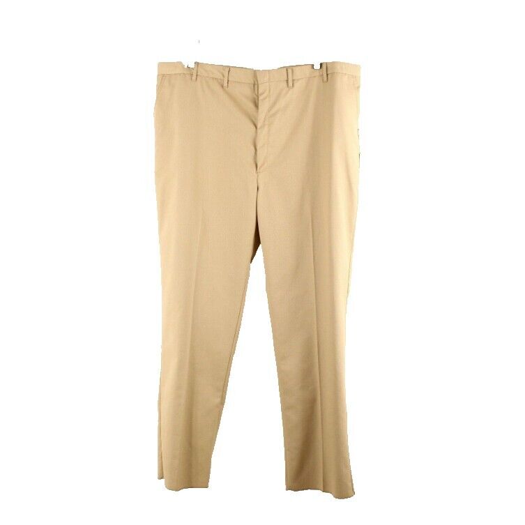 Edwards NEW Sz 48 x 35 Tan Polyester Cotton Woven Raw Hem Trouser Pant