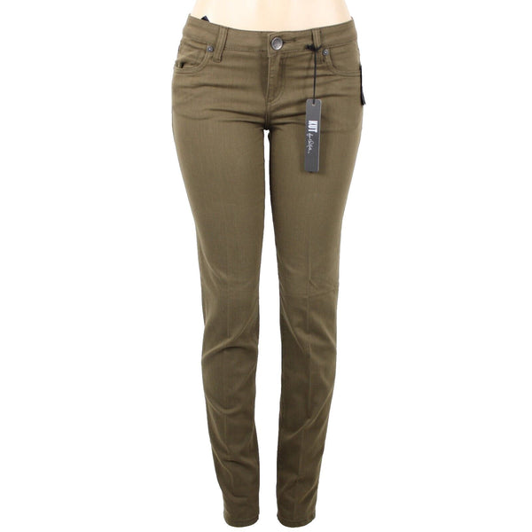 Kut NEW $91 Diana Sz 4 X 33 Moss Green Skinny Cotton Poly Spandex Jeans