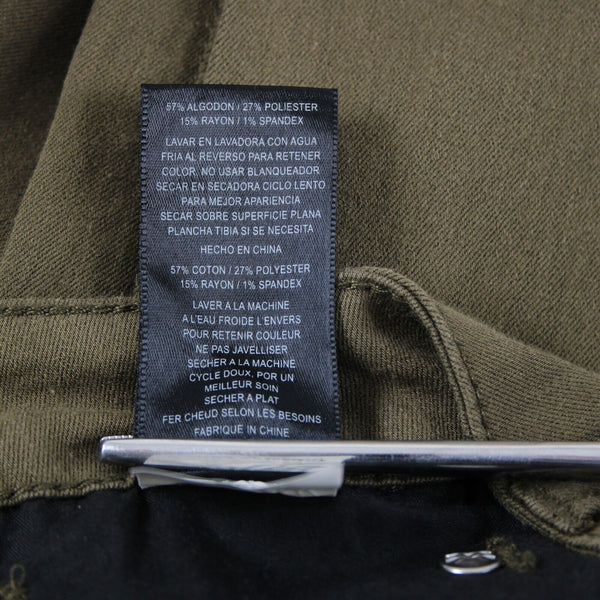 Kut NEW $91 Diana Sz 4 X 33 Moss Green Skinny Cotton Poly Spandex Jeans