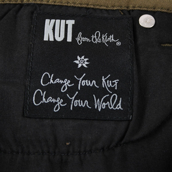 Kut NEW $91 Diana Sz 4 X 33 Moss Green Skinny Cotton Poly Spandex Jeans