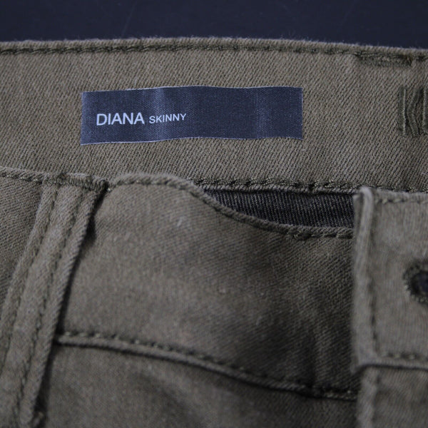 Kut NEW $91 Diana Sz 4 X 33 Moss Green Skinny Cotton Poly Spandex Jeans