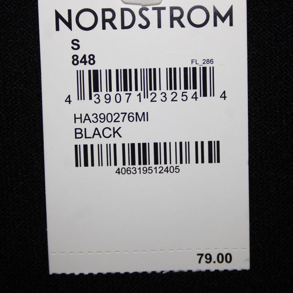 Halogen NEW $79 Sz S Black Pockets Midi Viscose Nylon Polyester Wrap Sweater