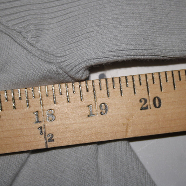 Fabletics NEW $70 Savanna Sz S Gray Asymmetrical Scarf Detail Cotton Nylon Wrap