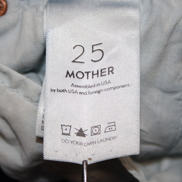 Mother Jeans Pixie Swooner Skimp Sz 25 x 29 Blue Denim Cotton Lyocell Jeans