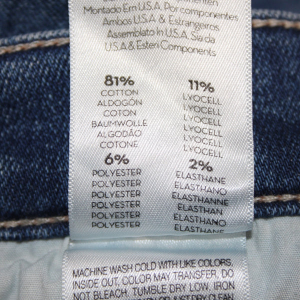 Mother Jeans Pixie Swooner Skimp Sz 25 x 29 Blue Denim Cotton Lyocell Jeans