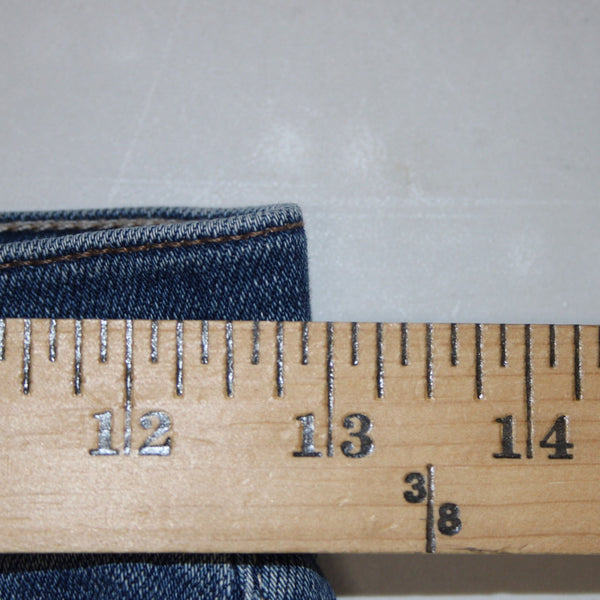 Mother Jeans Pixie Swooner Skimp Sz 25 x 29 Blue Denim Cotton Lyocell Jeans