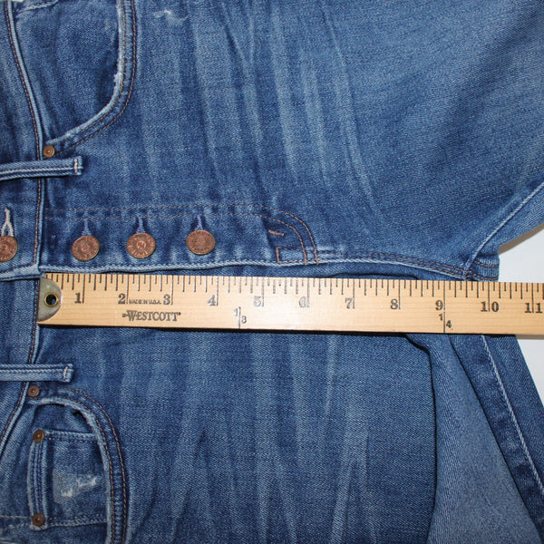 Mother Jeans Pixie Swooner Skimp Sz 25 x 29 Blue Denim Cotton Lyocell Jeans