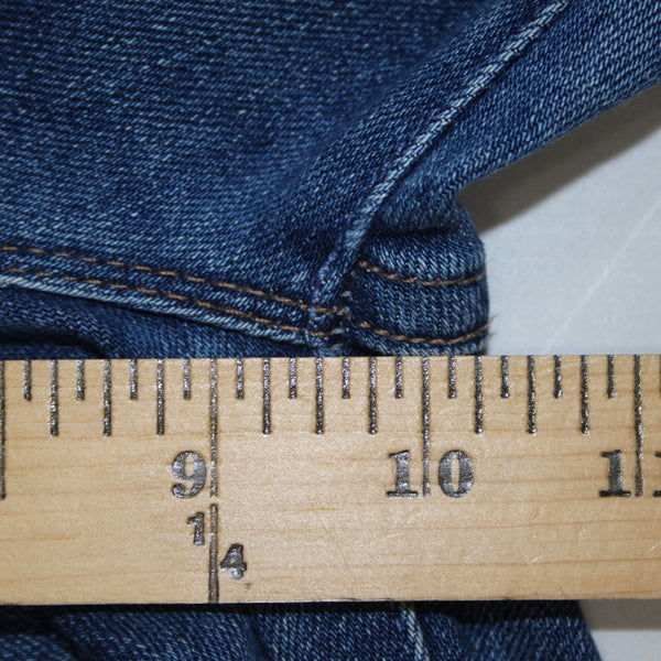 Mother Jeans Pixie Swooner Skimp Sz 25 x 29 Blue Denim Cotton Lyocell Jeans