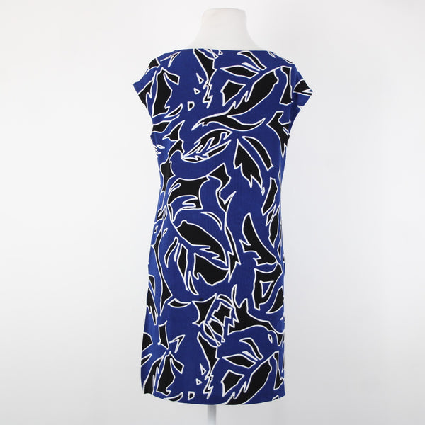 Chicos Traveler NEW $40 Sz 0 Seafaring Blue Black Hi Lo Acetate Spndx Tunic Top