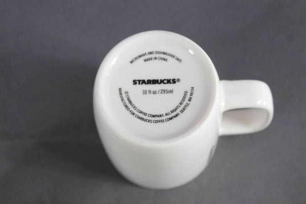 Starbucks White Christmas Set Of Two 10 Fl Oz Coffee Cups
