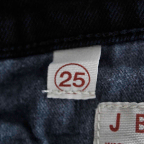 J Brand Sz 25 Tall x 30 Jett Black Denim Pencil Leg 5 Pocket Cotton Blend Jean