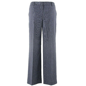 Jones New York 10 x 29.5 Navy Gray Polyester Rayon Knit Unlined Trouser Pants