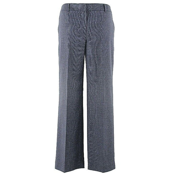 Jones New York 10 x 29.5 Navy Gray Polyester Rayon Knit Unlined Trouser Pants