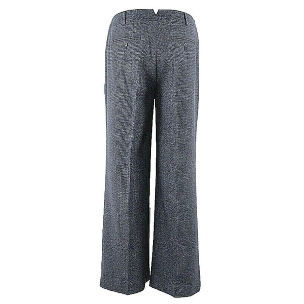 Jones New York 10 x 29.5 Navy Gray Polyester Rayon Knit Unlined Trouser Pants