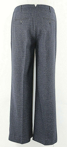 Jones New York 10 x 29.5 Navy Gray Polyester Rayon Knit Unlined Trouser Pants
