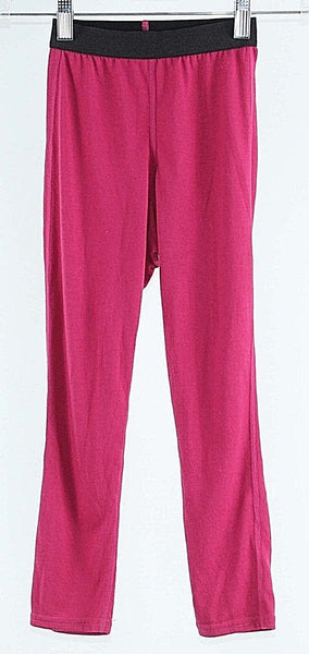 Pepper Skins Sz XS x 20.5" Magenta Black Polyester Girls Knit Leggings