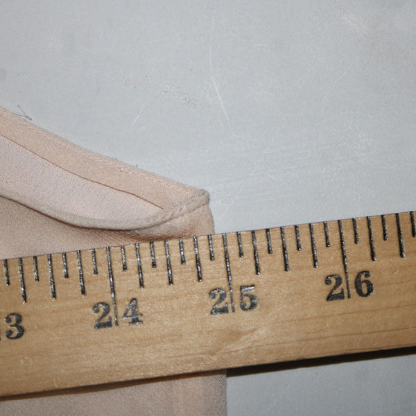 Ellen Tracy NEW $208 Sz 24 Peach Pink Layered 100% Silk Polyester Basic Top