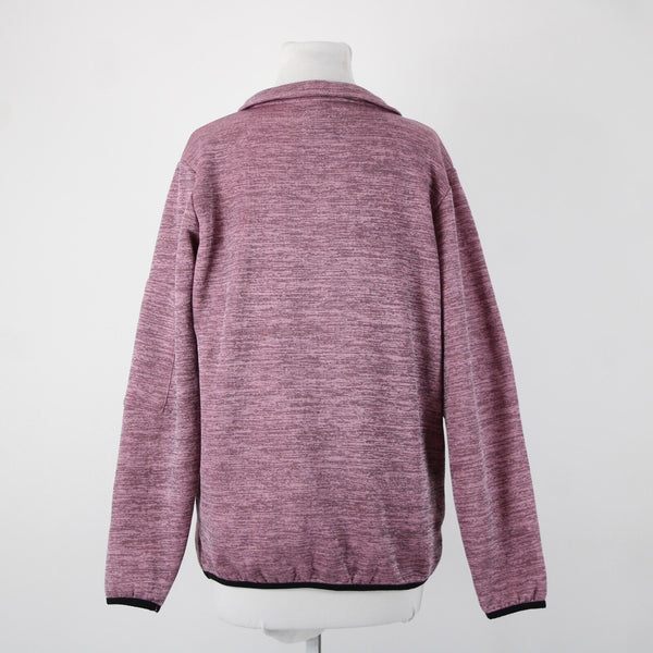Jackson Hole Space Dye NEW Sz L Pink Mauve Black 1/4 Zip Outerwear Sweater